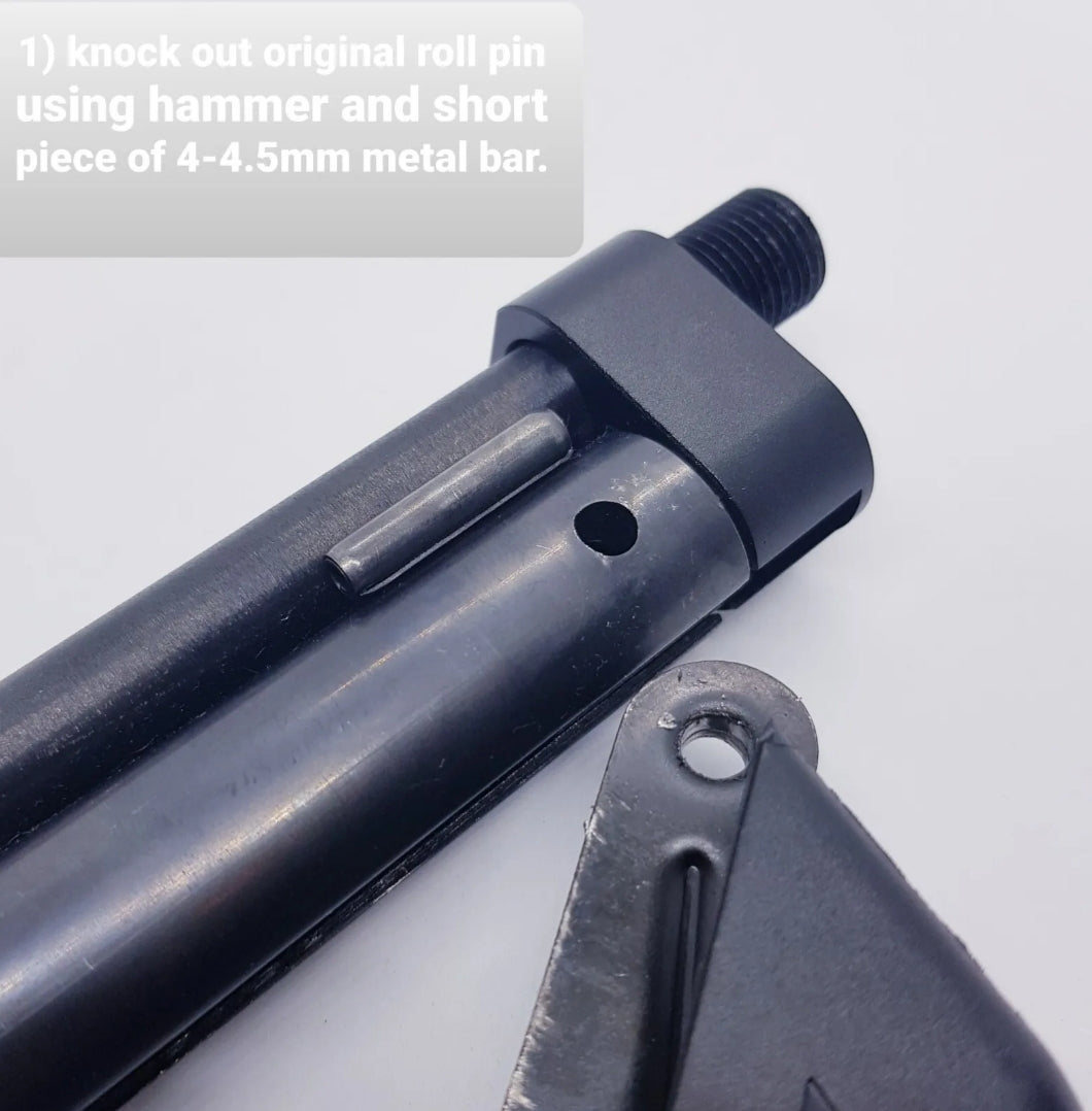 Upgraded hinge pin with C clips, suitable for the Crosman 1377