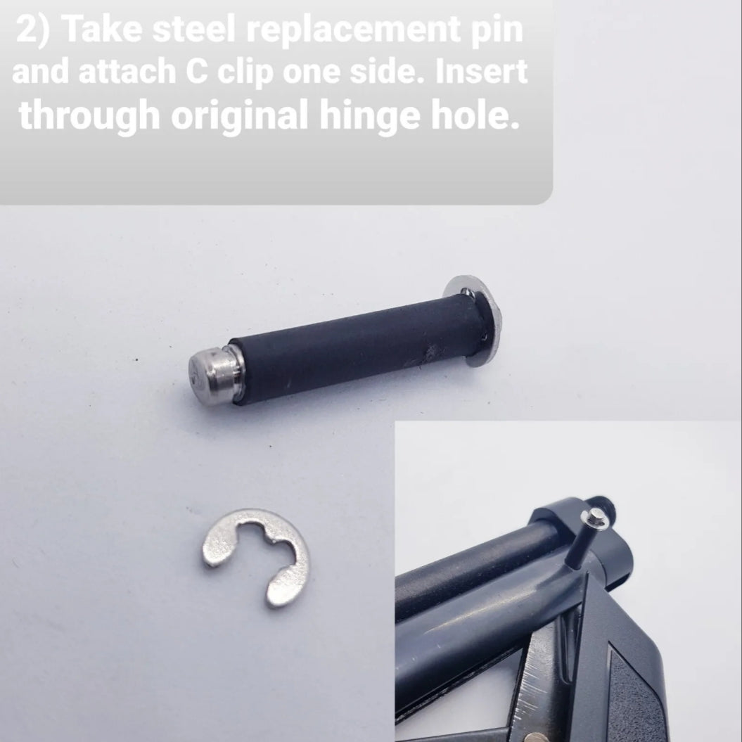 Upgraded hinge pin with C clips, suitable for the Crosman 1377