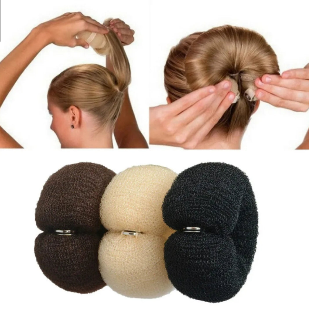 Hollywood Hair Bun Maker Sponge Bump Up Style Roll Tuck Donut Updo French Twist